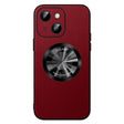 For iPhone 14 SULADA Microfiber Leather MagSafe Magnetic Phone Case(Red) - iPhone 14 Cases by SULADA | Online Shopping South Africa | PMC TechLife | Buy Now Pay Later Mobicred