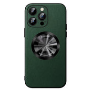 For iPhone 14 Pro Max SULADA Microfiber Leather MagSafe Magnetic Phone Case(Green)