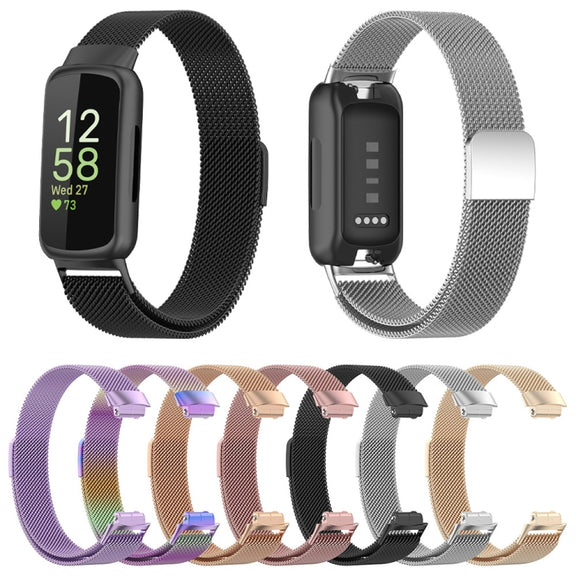 For Fitbit Inspire 3 Milanese Metal Watch Band(Silver)