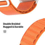 For Apple Watch Ultra 2 49mm DUX DUCIS GS Series Nylon Loop Watch Band(Orange)