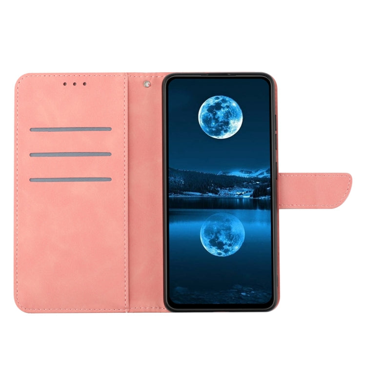 For Honor 90 Lite Stitching Embossed Leather Phone Case(Pink)
