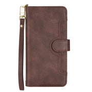 For Sharp Aquos R8 Pro / Leica Leitz Phone 3 Litchi Texture Zipper Leather Phone Case(Brown)