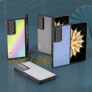 For Honor Magic V2 ABEEL Diamond Series Black Edge Phone Case(Silver)