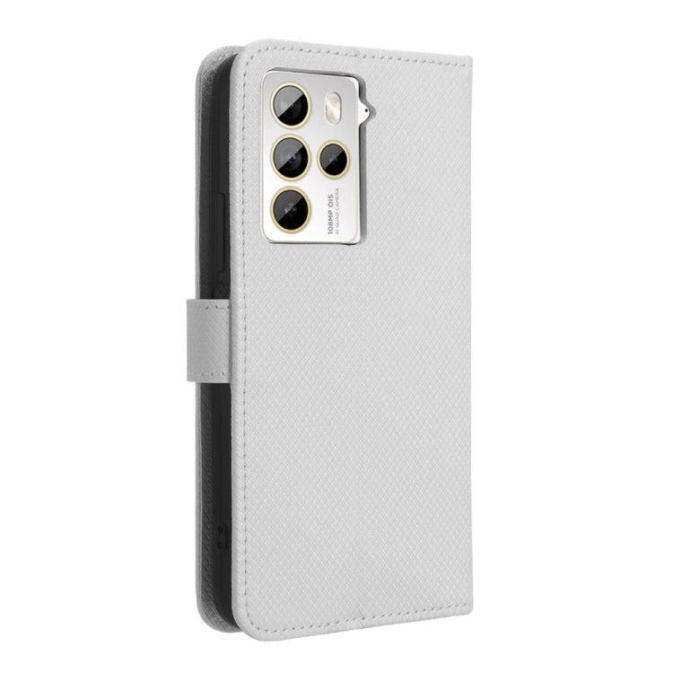 For HTC U23 / U23 Pro Diamond Texture Leather Phone Case(White)