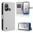 For ZTE Blade L220 Diamond Texture Leather Phone Case(White) - free shipping - PMC TechLife - Order now!