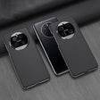 For Huawei Mate 50 Pro GKK Electroplating Leather Surface Phone Case(Black) - Huawei Cases by GKK | Online Shopping South Africa | PMC TechLife