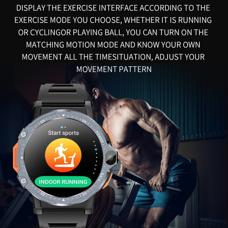ZGP PG999 1.54 inch HD Round Screen 4G Smart Watch Android 8.1, Specification:2GB+16GB(Silver)