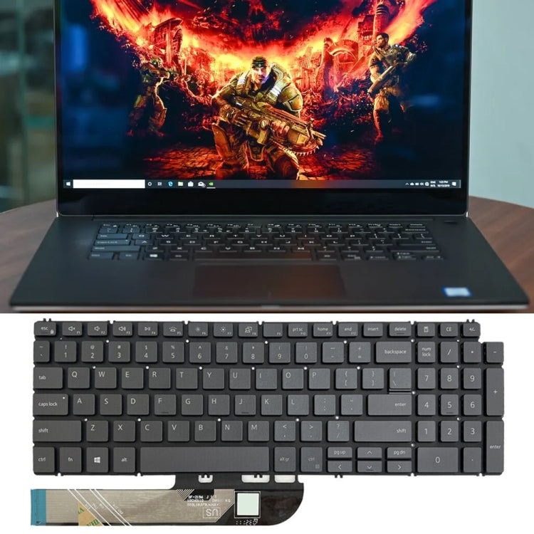 For Dell Inspiron 15 7590 / 7791 / 5584 US Version Backlight Laptop Keyboard(Black)