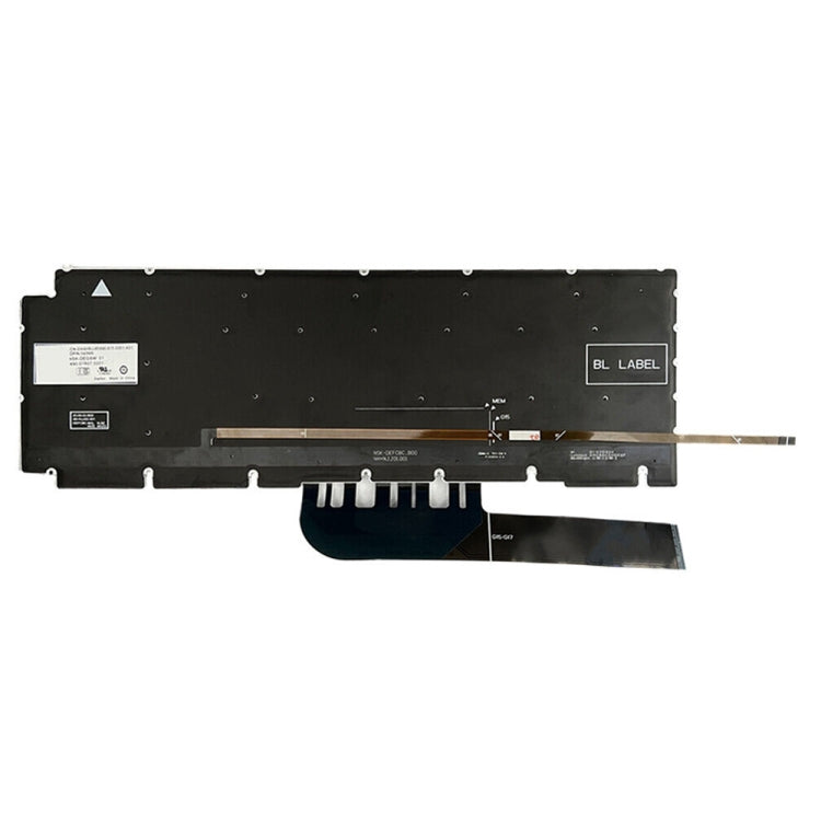 For Dell Inspiron G15 5510 5511 5515 5520 US Version Orange Backlight Laptop Keyboard(Black)