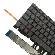 For Dell Inspiron G15 5510 5511 5515 5520 US Version Orange Backlight Laptop Keyboard(Black)