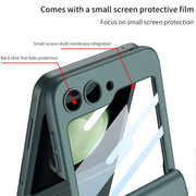For Samsung Galaxy Z Flip5 GKK Integrated Magnetic Full Coverage Folding Phone Case(Orange)