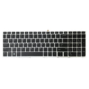 For HP ProBook 650 G4 Silver Frame US Version Laptop Backlight Keyboard