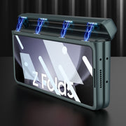 For Samsung Galaxy Z Fold5 GKK Integrated Magnetic Flip Plain Leather Phone Case with Pen Box(Black)