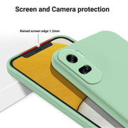 For Honor 90 Lite / X50i Solid Color Liquid Silicone Dropproof Full Coverage Phone Case(Green)