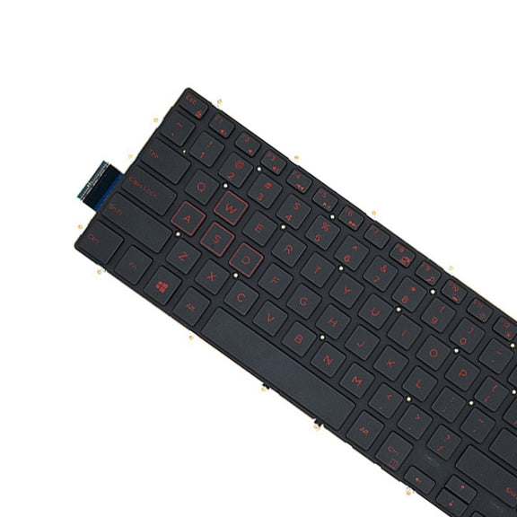 Backlight Laptop Keyboard For Dell G3 3579 3779 / G5 5587 / G7 7588(Red Word)