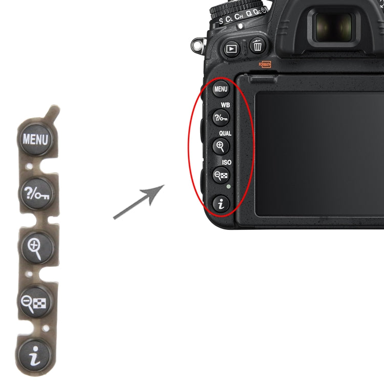 For Nikon D600 Menu Button Cap