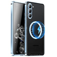 For Samsung Galaxy S24 5G MagSafe Magnetic Frosted Metal Phone Case(Blue) - Galaxy S24 5G Cases by PMC TechLife | Online Shopping South Africa | PMC TechLife
