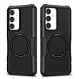 For Samsung Galaxy S23 FE MagSafe Shockproof Armor Phone Case(Black) - Galaxy S23 5G Cases by PMC TechLife | Online Shopping South Africa | PMC TechLife