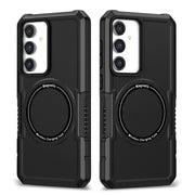 For Samsung Galaxy S23 FE MagSafe Shockproof Armor Phone Case(Black)