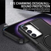 For Samsung Galaxy S23 FE MagSafe Shockproof Armor Phone Case(Black)
