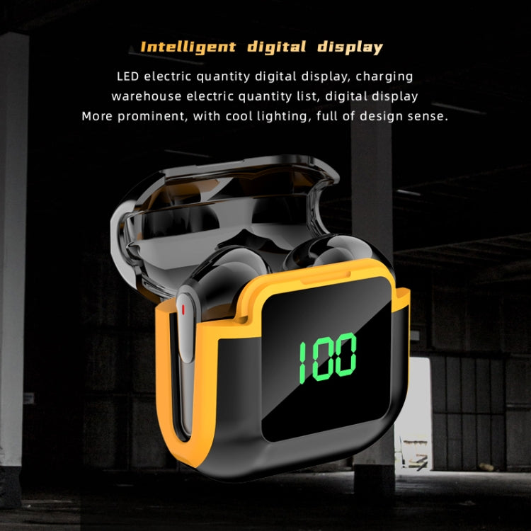 Pro 90 HIFI Level Intelligent Digital Display V5.3 Bluetooth Earphones(Black)