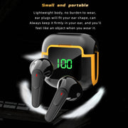 Pro 90 HIFI Level Intelligent Digital Display V5.3 Bluetooth Earphones(Black)