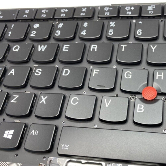 For Lenovo ThinkPad X1 Yoga 4th Gen 20QF US Version Backlight Laptop Keyboard with Touchpad Button(Dark Grey)