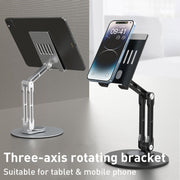 R-JUST HZ40 Mechanical Lift Tablet Desktop Stand(Black)