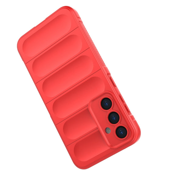 For Samsung Galaxy S23 FE 5G Magic Shield TPU + Flannel Phone Case(Dark Grey)