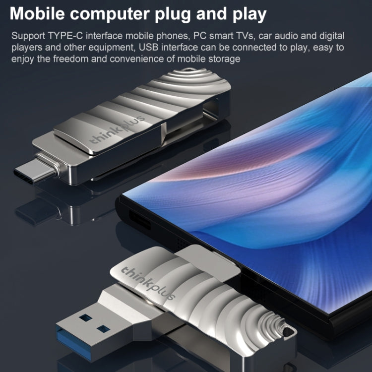 Lenovo Thinkplus MU232 USB 3.2 + USB-C / Type-C Dual Head Flash Drive, Memory:32GB
