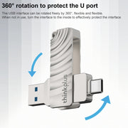 Lenovo Thinkplus MU232 USB 3.2 + USB-C / Type-C Dual Head Flash Drive, Memory:32GB