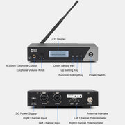 XTUGA  IEM1100 Professional Wireless In Ear Monitor System 1 BodyPacks(UK Plug)