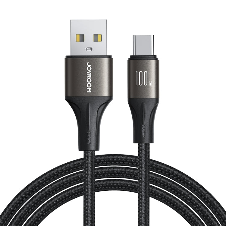 JOYROOM SA25-AC6 100W USB to USB-C/Type-C Fast Charge Data Cable, Length:1.2m(Black)