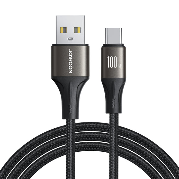 JOYROOM SA25-AC6 100W USB to USB-C/Type-C Fast Charge Data Cable, Length:1.2m(Black)