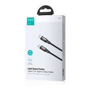 JOYROOM SA25-CC5 100W USB-C/Type-C to USB-C/Type-C Fast Charge Data Cable, Length:1.2m(Black)