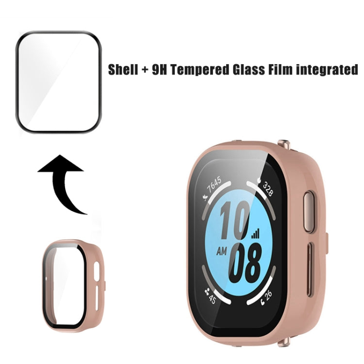 For Honor Watch 4 PC + 9H Tempered Glass Integrated Watch Case(Black)