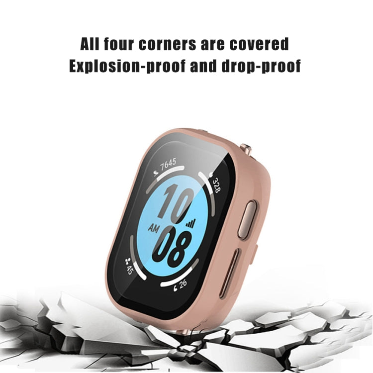 For Honor Watch 4 PC + 9H Tempered Glass Integrated Watch Case(Black)