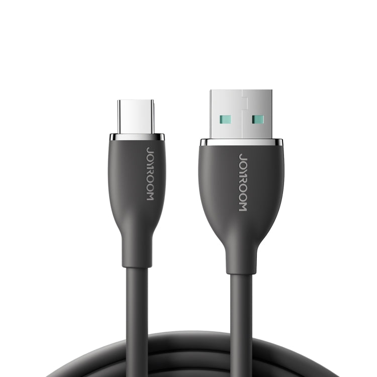 JOYROOM SA29-AC3 3A USB to USB-C/Type-C Liquid Silicone Fast Charging Data Cable, Length: 1.2m(Black)