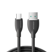 JOYROOM SA29-AC3 3A USB to USB-C/Type-C Liquid Silicone Fast Charging Data Cable, Length: 1.2m(Black)