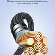JOYROOM SA31-AL3 3A USB to 8 Pin Fast Charge Data Cable, Length: 1.2m(Black)