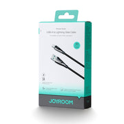 JOYROOM SA31-AL3 3A USB to 8 Pin Fast Charge Data Cable, Length: 1.2m(Black)