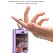 For Motorola Razr 40 Ultra GKK Ultra-thin PC Ring Holder Phone Case(Pink)