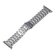 For Apple Watch SE 2023 44mm Five Beads Titanium Steel Watch Band(Silver) - Watch Bands by PMC TechLife | Online Shopping South Africa | PMC TechLife