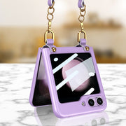 For Samsung Galaxy Z Flip5 GKK Ultra-thin Handbag Phone Case(Pink)