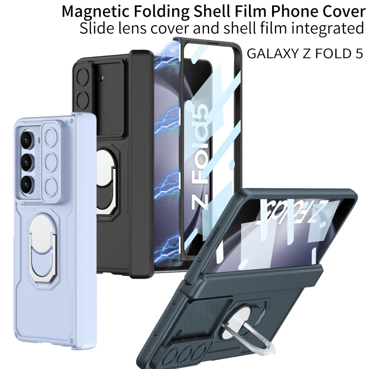 For Samsung Galaxy Z Fold5 GKK Integrated Folding Armored Shell PC Phone Case(Green)