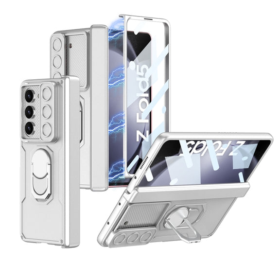 For Samsung Galaxy Z Fold5 GKK Integrated Folding Armored Shell PC Phone Case(Silver)