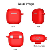 For Huawei Freebuds SE 2 Shockproof Silicone Earphone Protective Case with Hook(Red)
