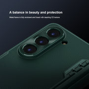 For Samsung Galaxy Z Fold5 NILLKIN Frosted Fold PC + TPU Phone Case with Holder(Green)