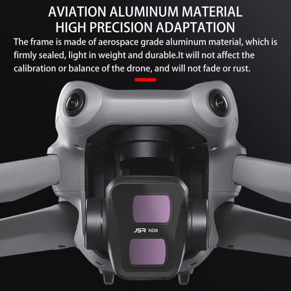 For DJI Air 3 JSR KB Series Drone Lens Filter, Filter:4 in 1 ND