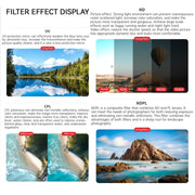 For DJI Air 3 JSR KB Series Drone Lens Filter, Filter:4 in 1 ND